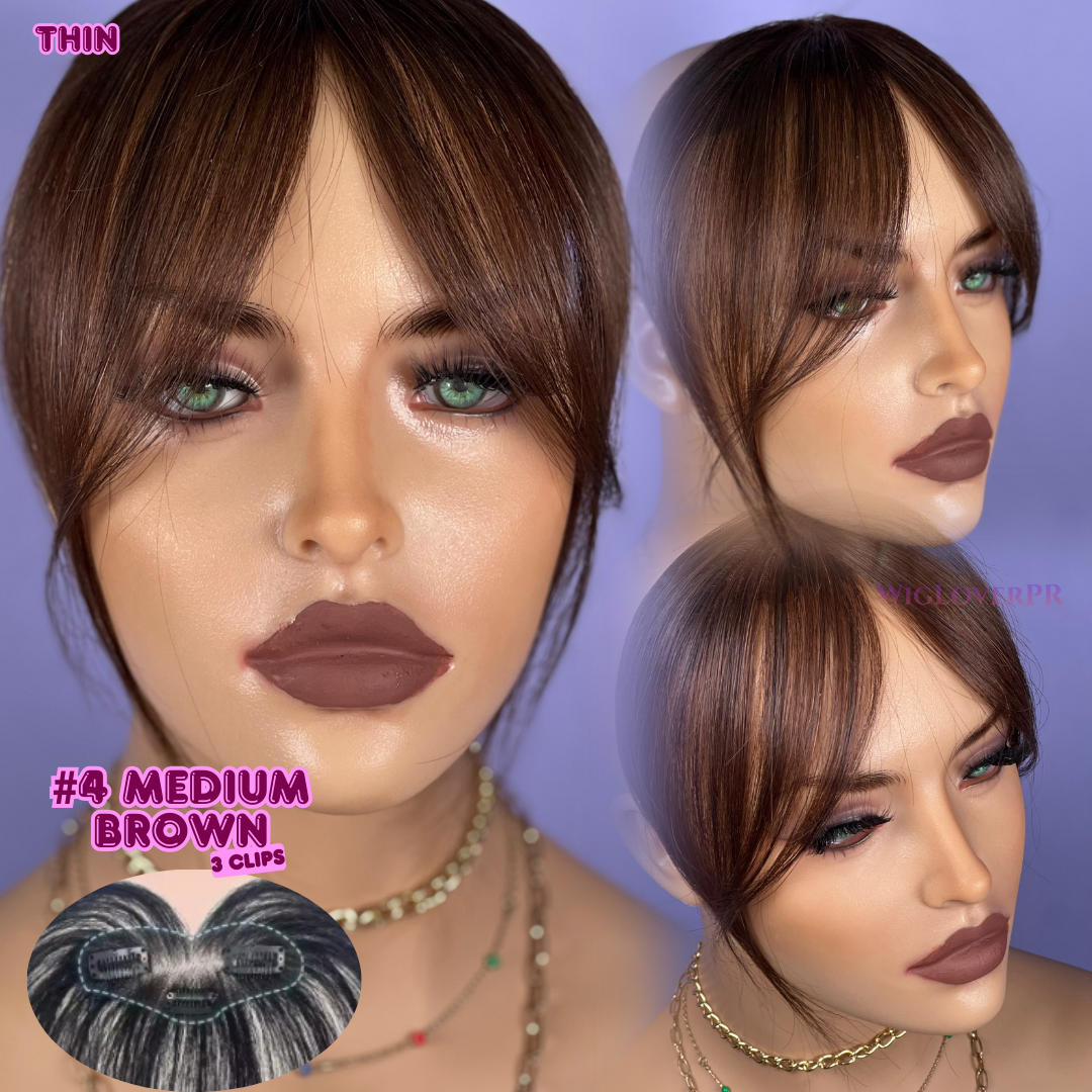 COURTAIN BANGS/POLLINA CORTINA (3 CLIPS)