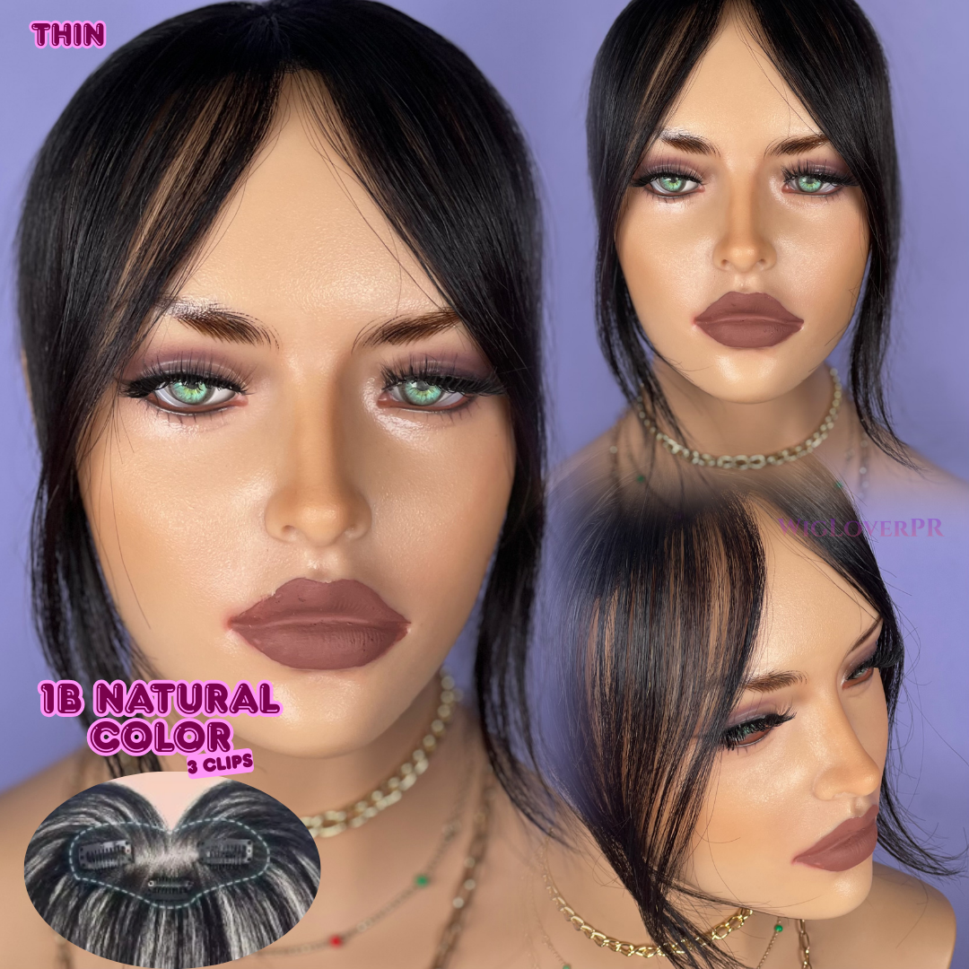 COURTAIN BANGS/POLLINA CORTINA (3 CLIPS)