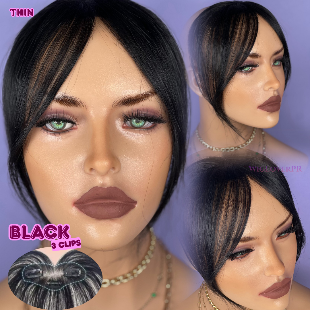 COURTAIN BANGS/POLLINA CORTINA (3 CLIPS)