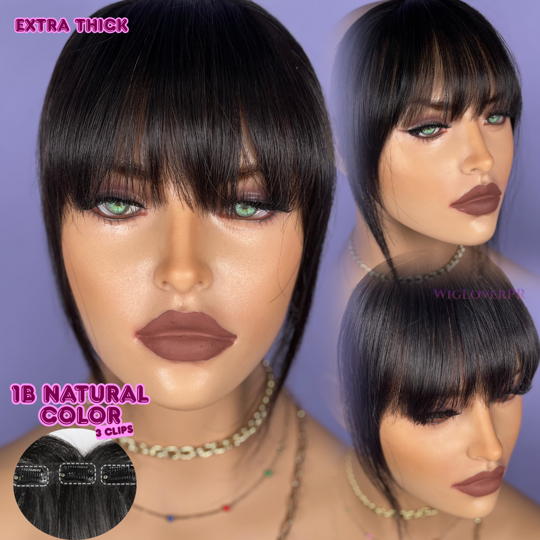 LACE BANG/POLLINA DE ENCAJE (3 CLIPS HORIZONTALES)