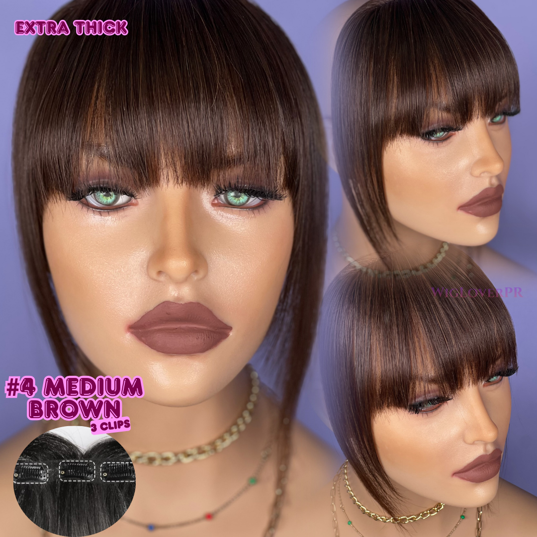LACE BANG/POLLINA DE ENCAJE (3 CLIPS HORIZONTALES)
