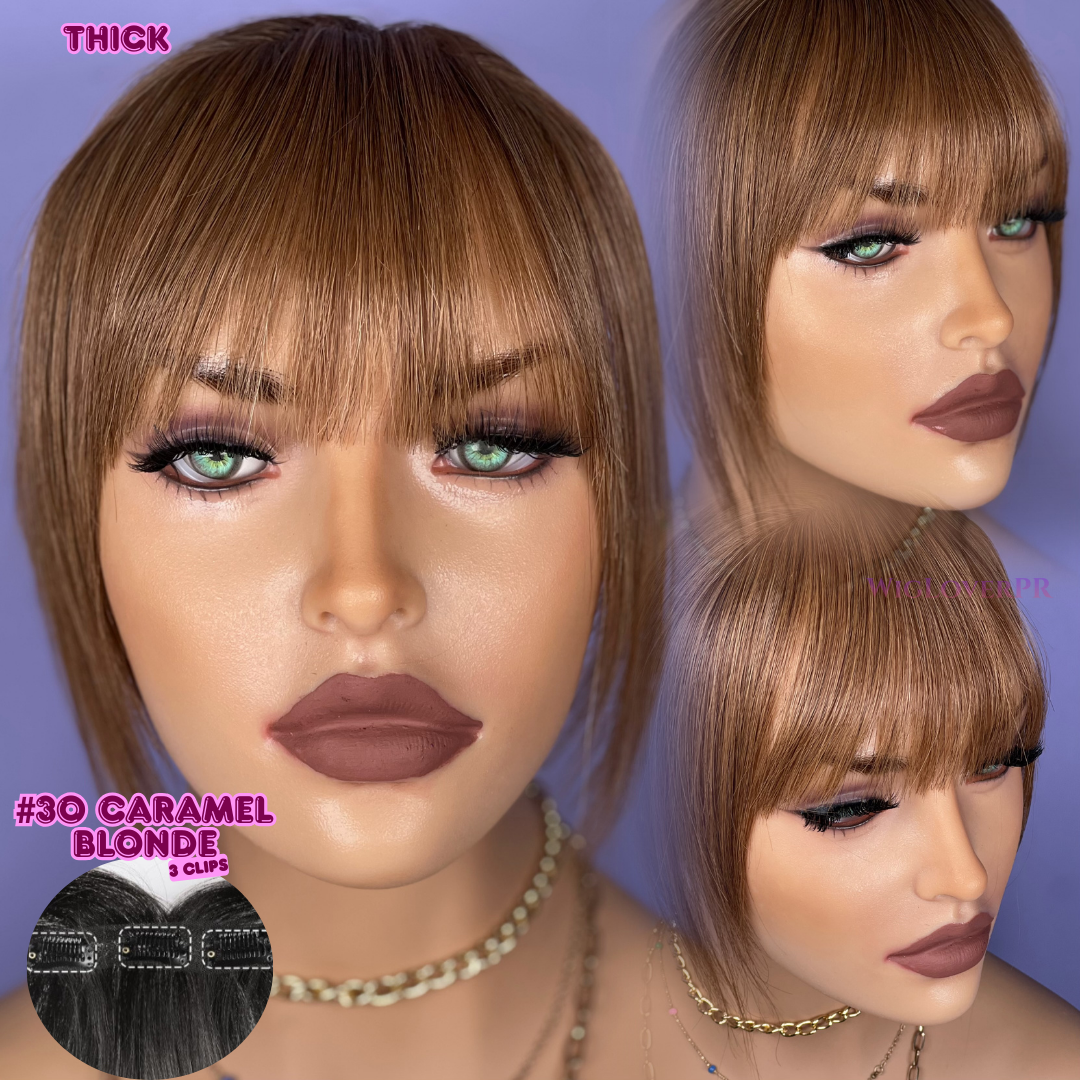 LACE BANG/POLLINA DE ENCAJE (3 CLIPS HORIZONTALES)