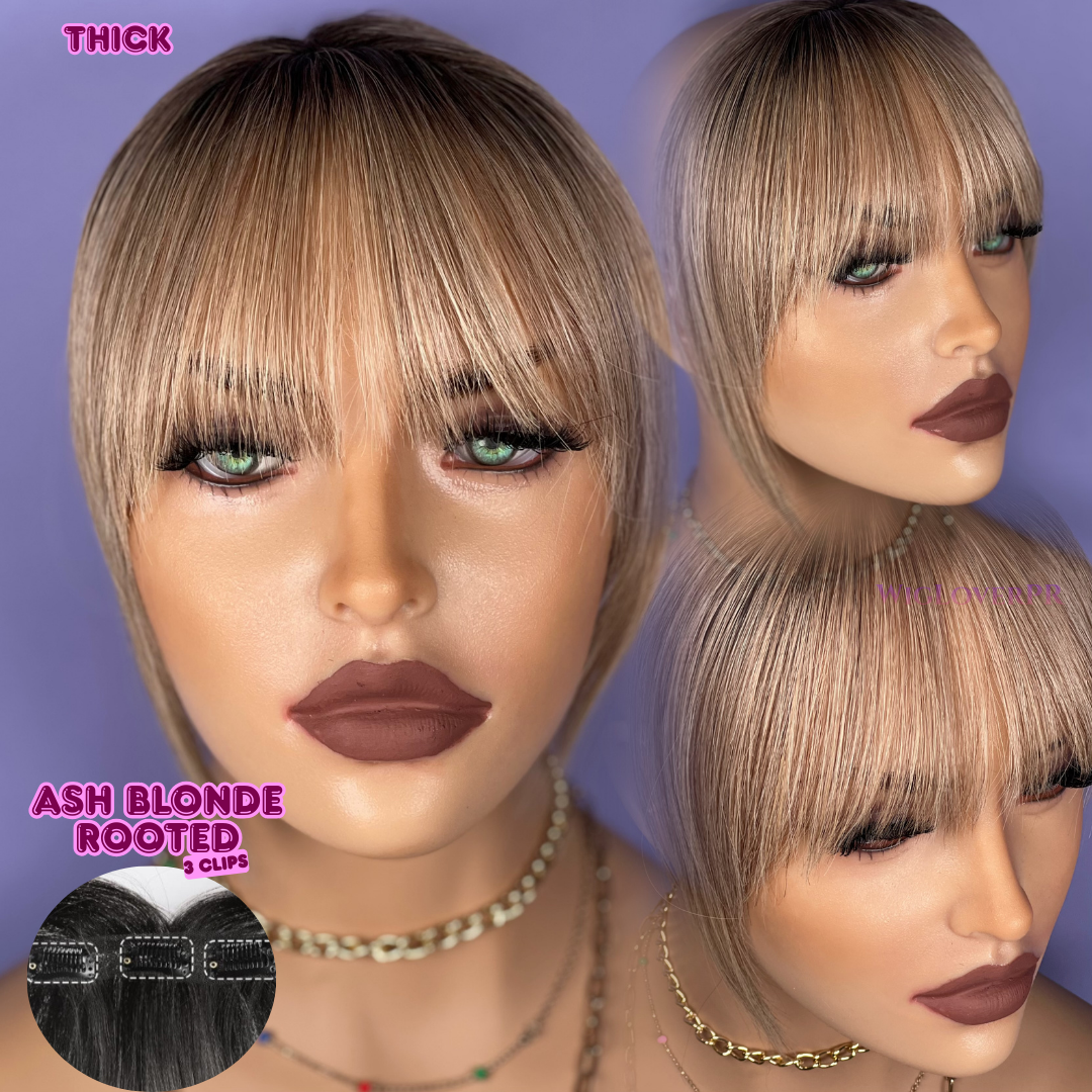 LACE BANG/POLLINA DE ENCAJE (3 CLIPS HORIZONTALES)