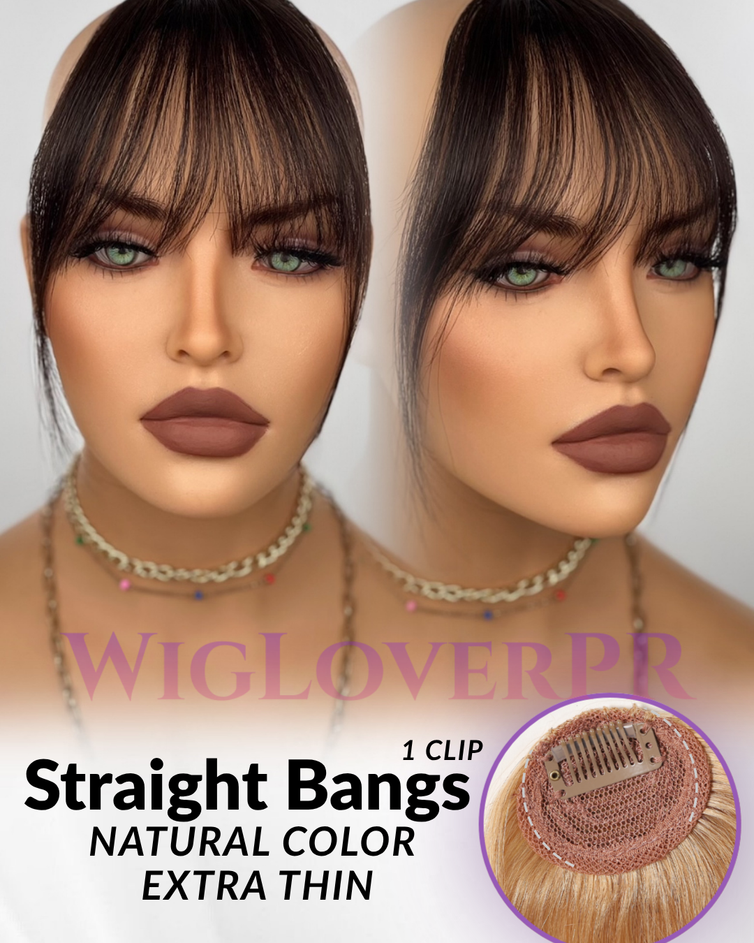 STRAIGHT BANGS / POLLINA RECTA (1 CLIP)