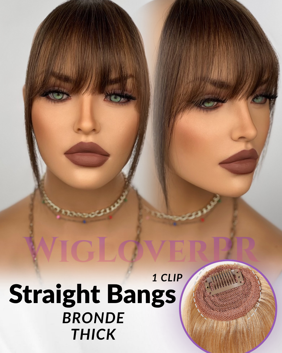 STRAIGHT BANGS / POLLINA RECTA (1 CLIP)