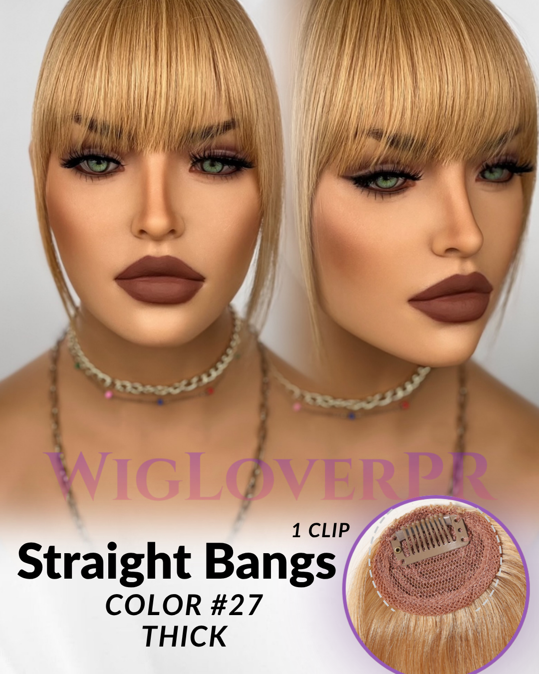 STRAIGHT BANGS / POLLINA RECTA (1 CLIP)