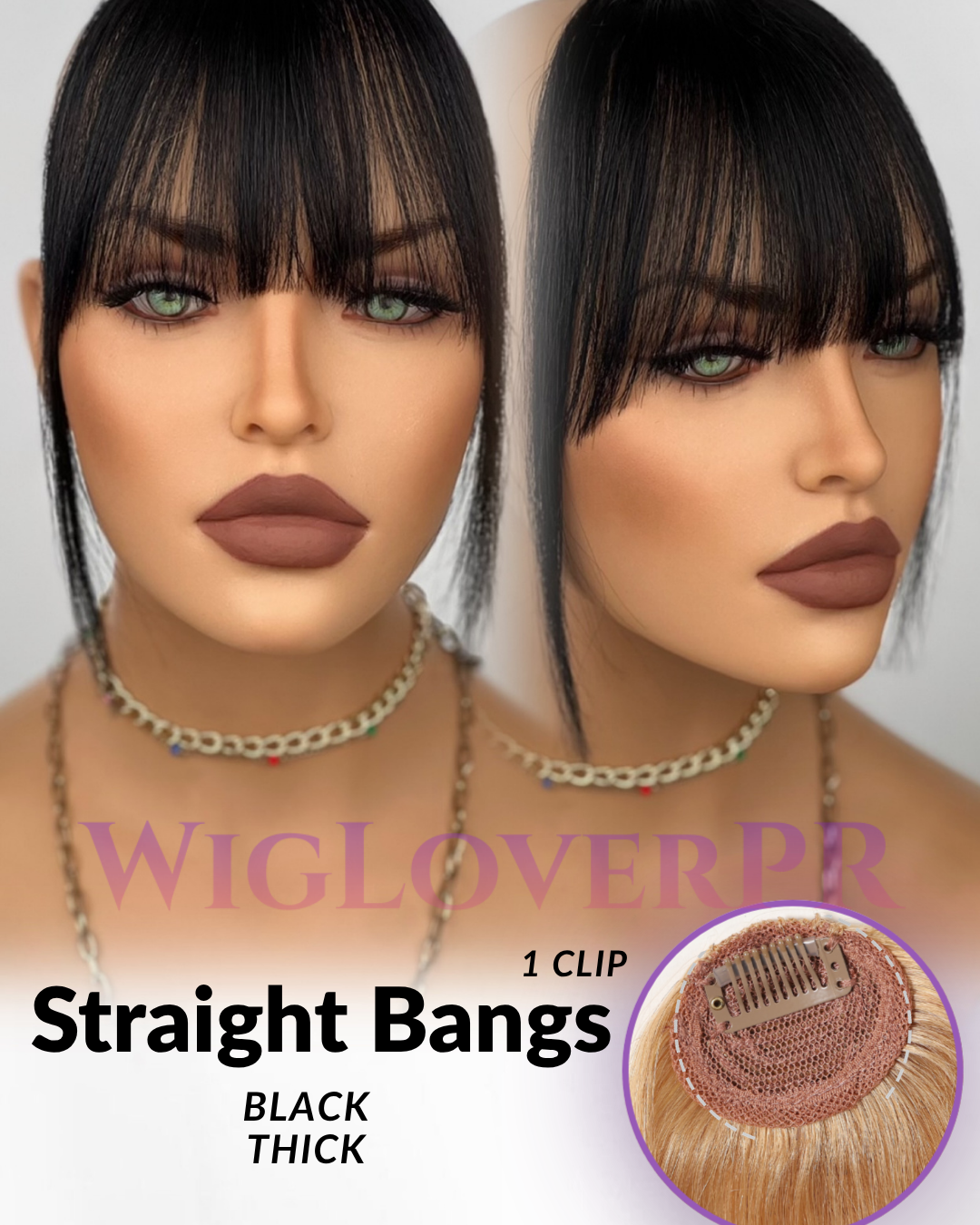 STRAIGHT BANGS / POLLINA RECTA (1 CLIP)