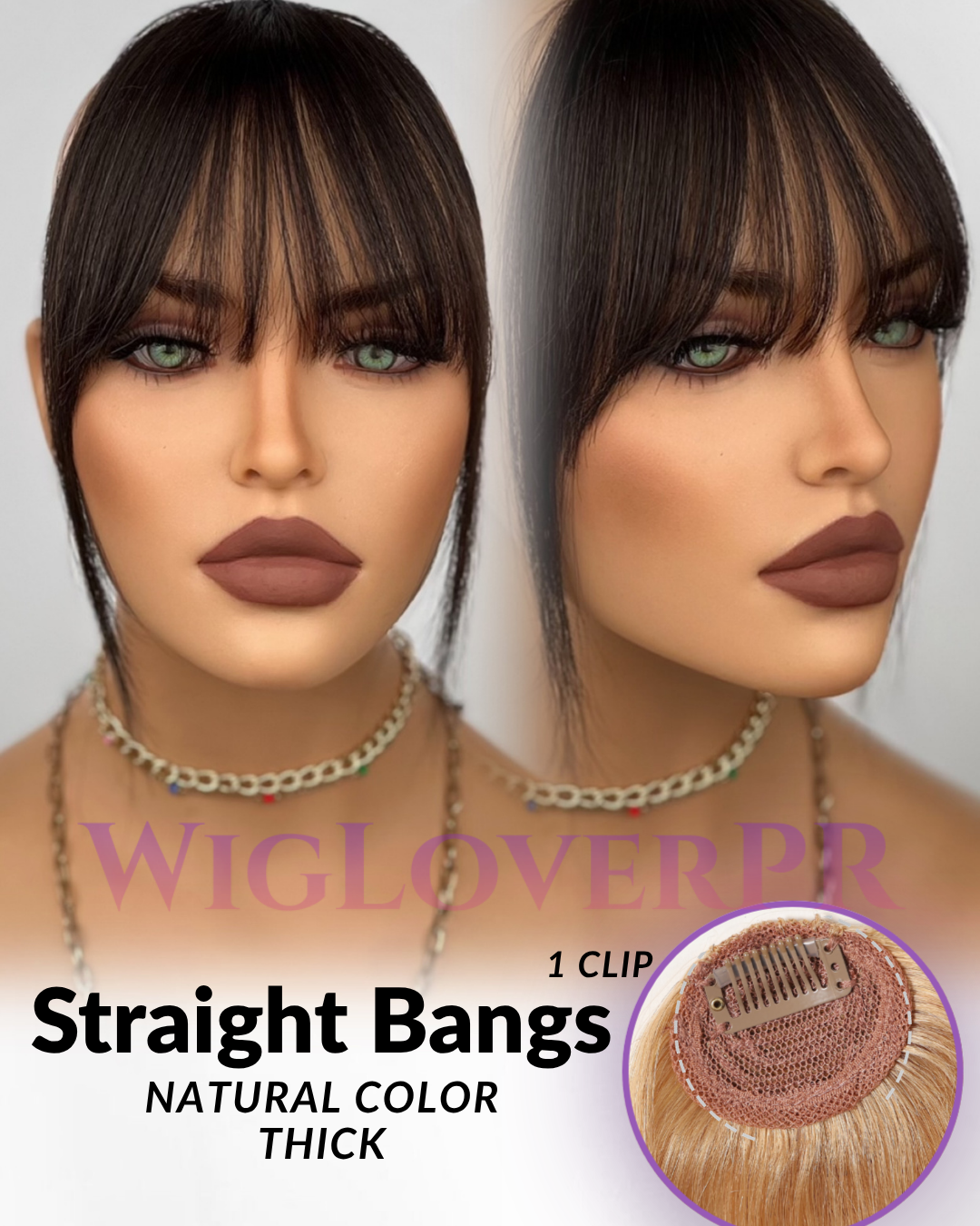 STRAIGHT BANGS / POLLINA RECTA (1 CLIP)