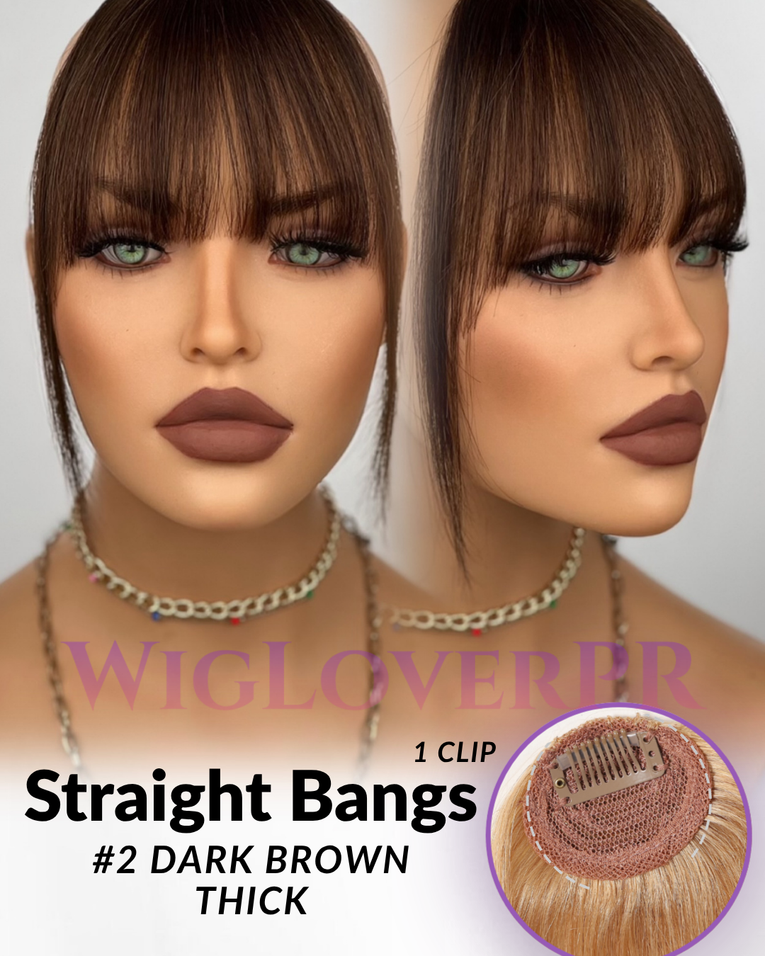 STRAIGHT BANGS / POLLINA RECTA (1 CLIP)