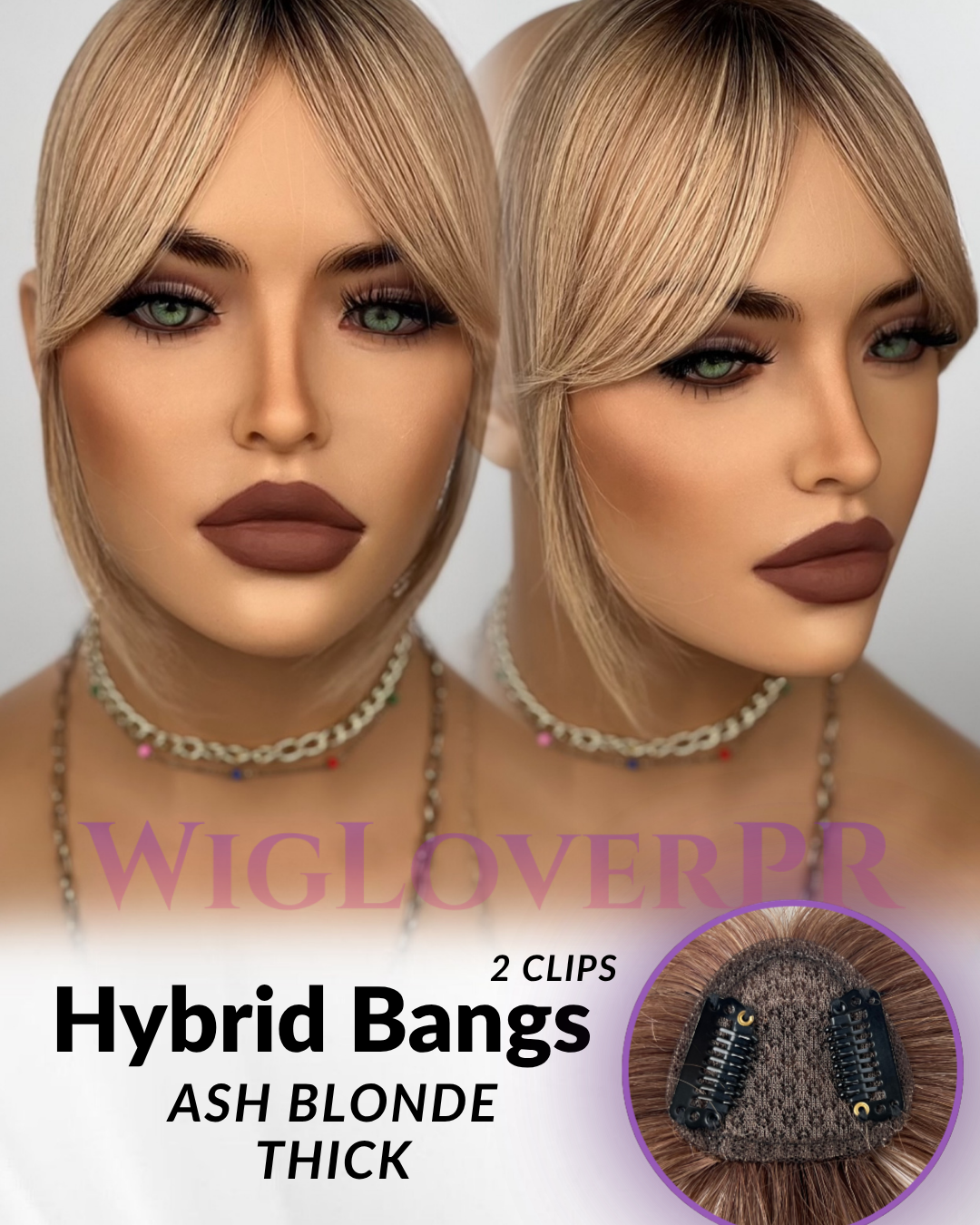 HYBRID BANG /POLLINA DE ENCAJE VERSATIL (2 CLIPS)