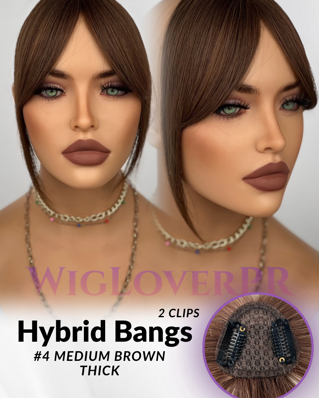 HYBRID BANG /POLLINA DE ENCAJE VERSATIL (2 CLIPS)