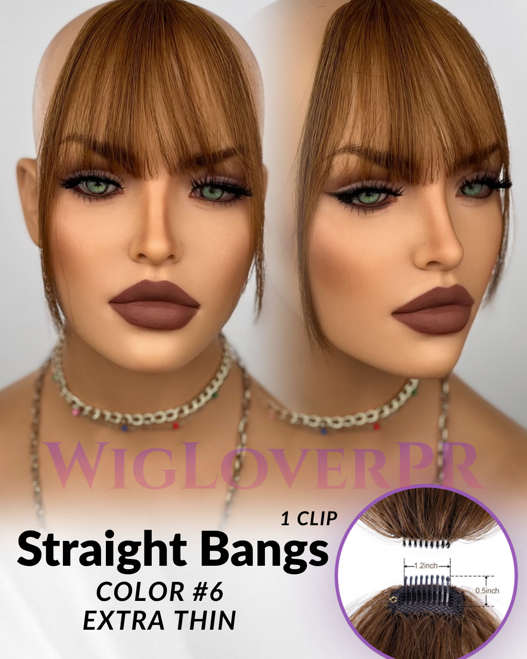 STRAIGHT BANGS / POLLINA RECTA (1 CLIP)