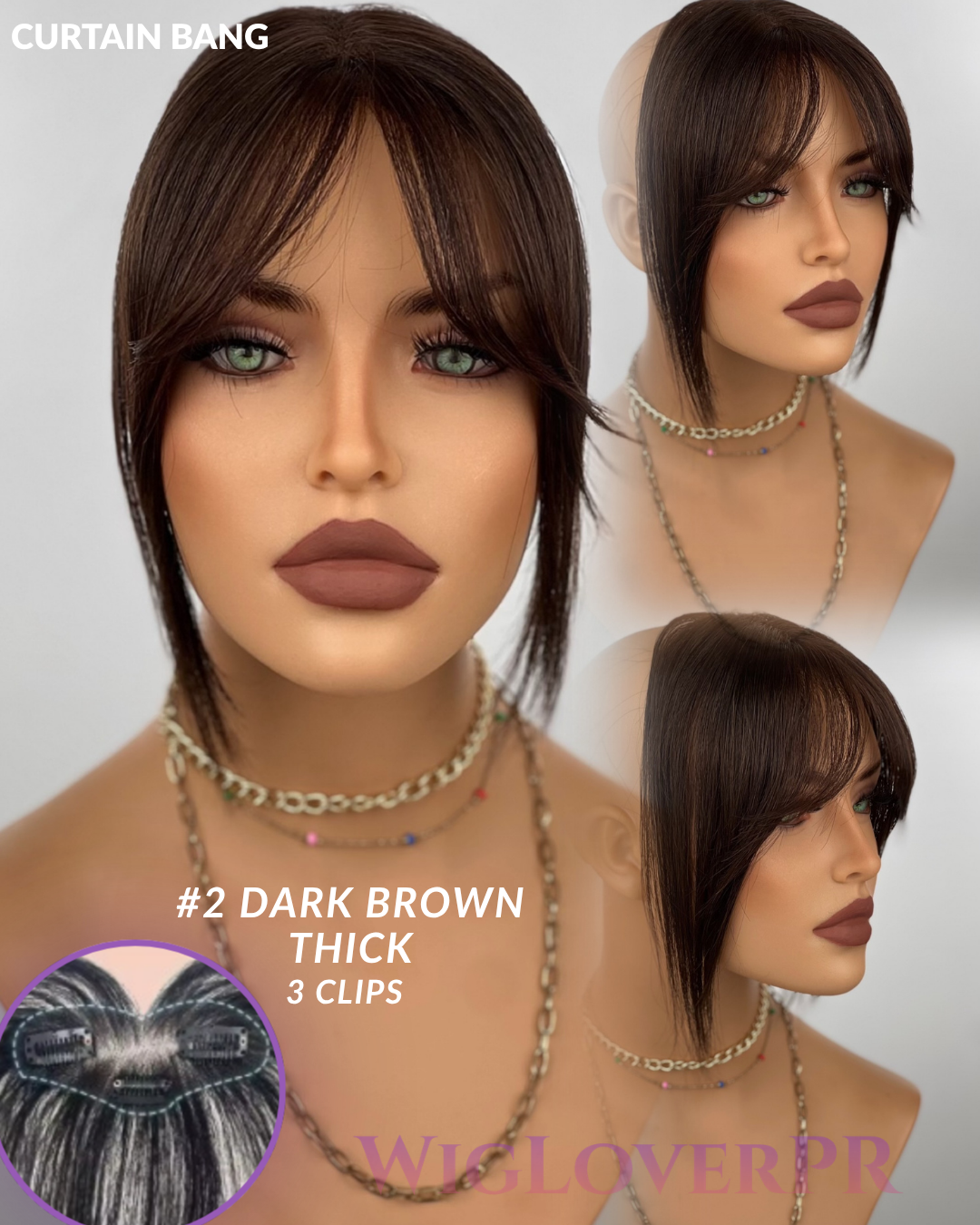 CURTAIN BANGS / POLLINA CORTINA (3 CLIPS)