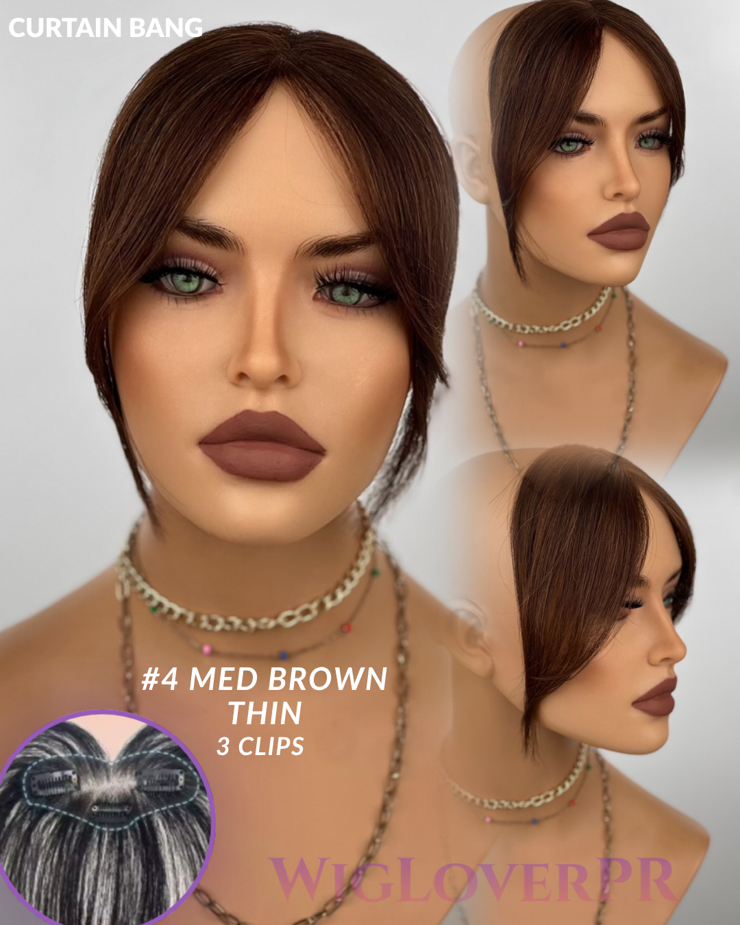 CURTAIN BANGS / POLLINA CORTINA (3 CLIPS)
