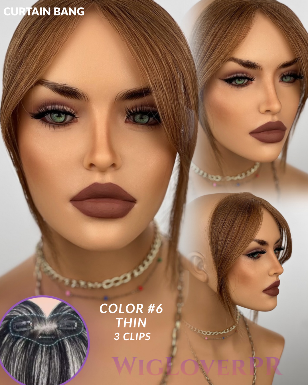 CURTAIN BANGS / POLLINA CORTINA (3 CLIPS)