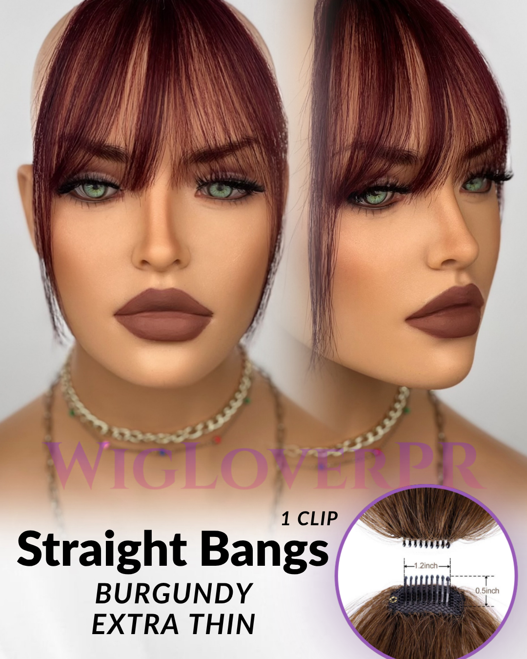 STRAIGHT BANGS / POLLINA RECTA (1 CLIP)