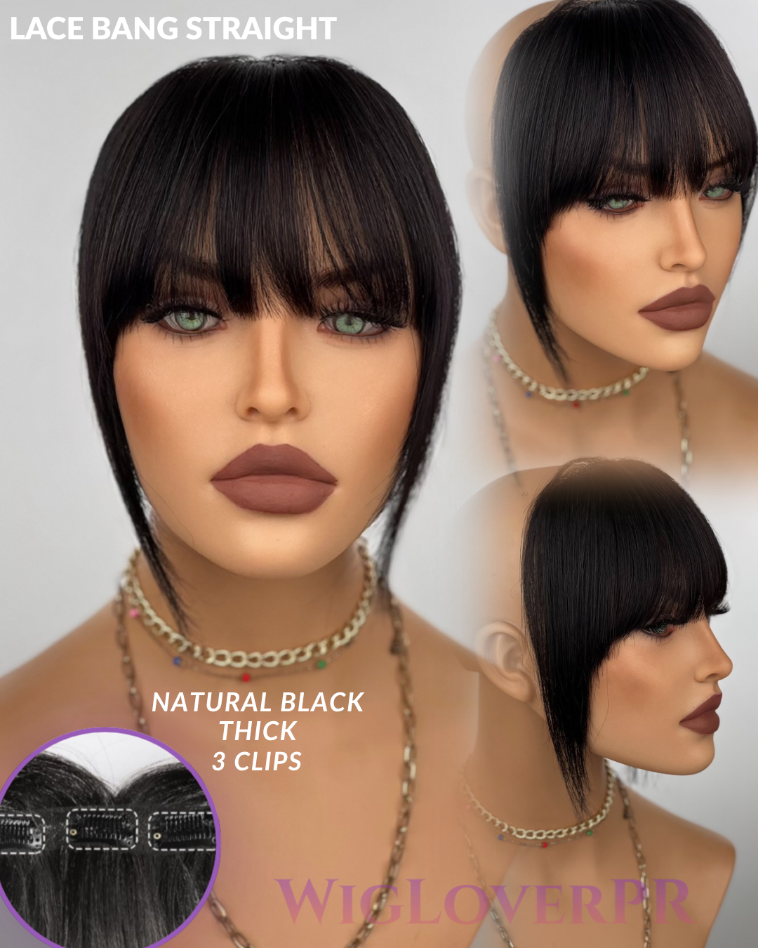 LACE BANG / POLLINA DE ENCAJE (3 CLIPS HORIZONTALES)