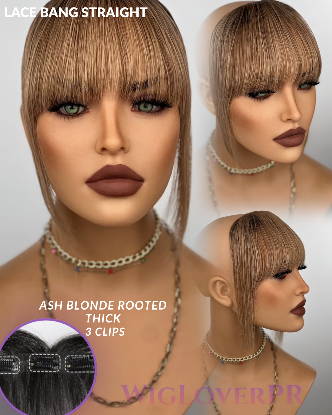 LACE BANG / POLLINA DE ENCAJE (3 CLIPS HORIZONTALES)