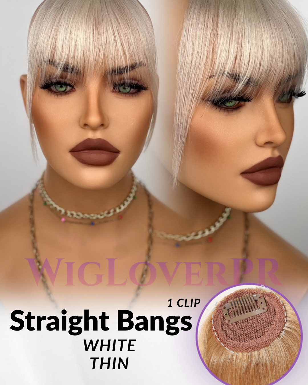 STRAIGHT BANGS / POLLINA RECTA (1 CLIP)