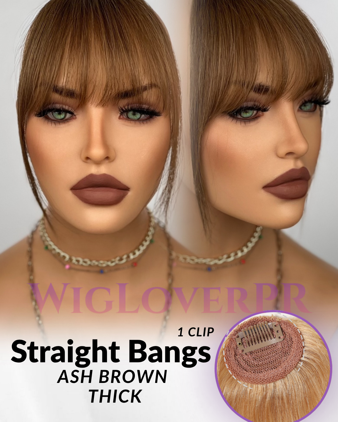 STRAIGHT BANGS / POLLINA RECTA (1 CLIP)